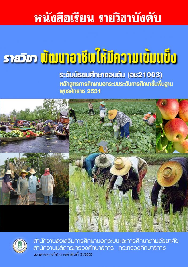 พัฒนาอาชีพให้มีความเข้มแข็ง